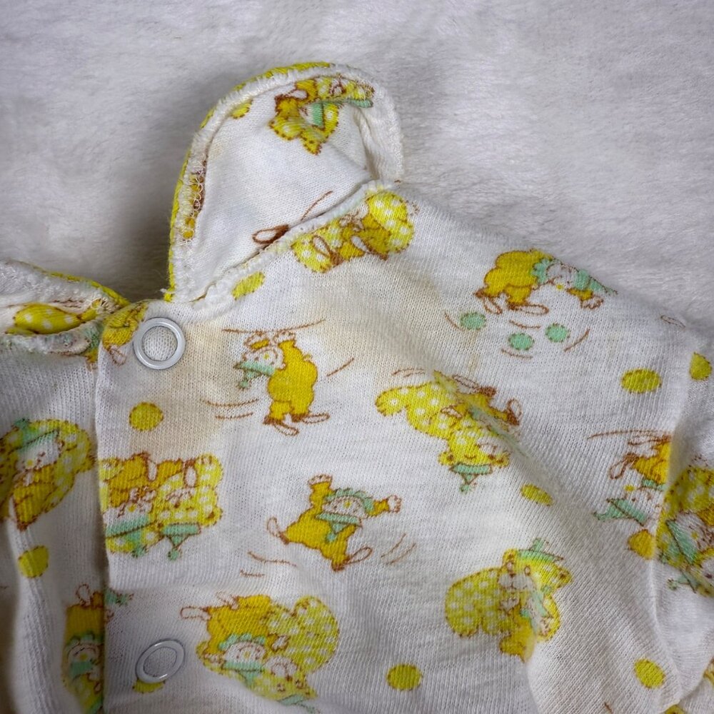 Vintage Carters Infant Baby Yellow Clown One Piece Outfit 0-3 Months - Picture 5 of 7